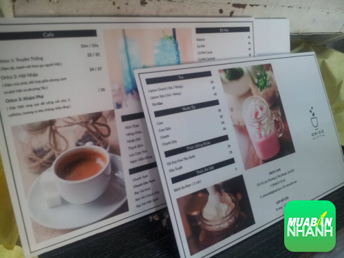 In PP cán format làm menu cafe chất lượng bền, đẹp, hình ảnh sắc nét cho quán cafe